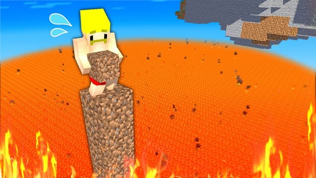 登り続けないとマグマで死ぬ世界でエンドラ討伐【マイクラ】