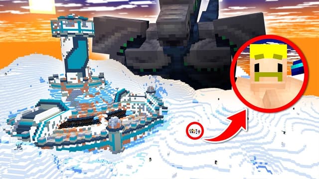 助けて！南極で遭難したらバケモノに襲われました！【マイクラ】