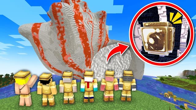 1兆倍の巨大巻貝から黄金の真珠を見つけ出せ！【マイクラ】